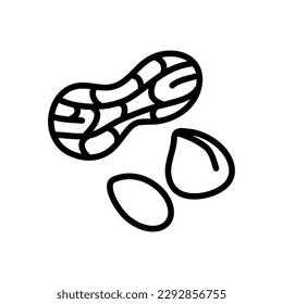 Peanuts vector icon illustration on white background..eps