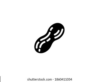 Peanuts vector icon. Isolated peanuts illustration