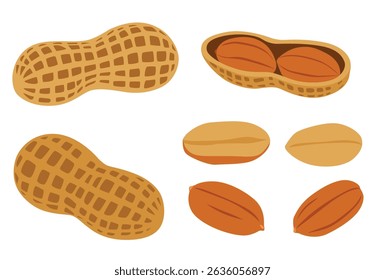 peanuts vector logo isolated on white background.