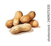 peanuts vector on white background design