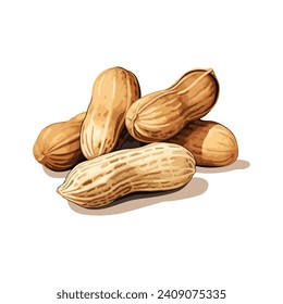 peanuts vector on white background design