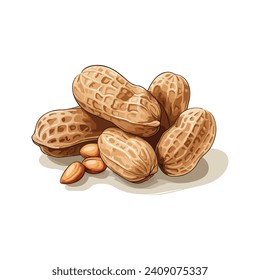 peanuts vector on white background design