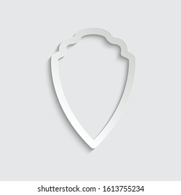 Peaper protect icon. secure   icon. Shield  sign vector