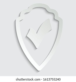 Peaper protect icon. secure   icon. Shield  sign vector