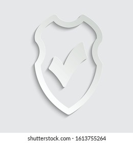 Peaper protect icon. secure   icon. Shield  sign vector