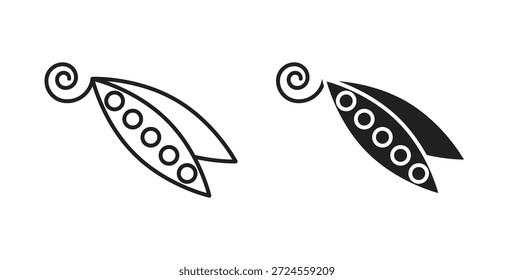 Icono de Peapod en estilo doodle y stroke.