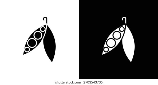 Icono de Peapod. Ilustración vectorial. Diseño plano.