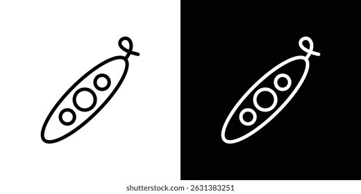 Peapod icon vector for web, computer and mobile apps