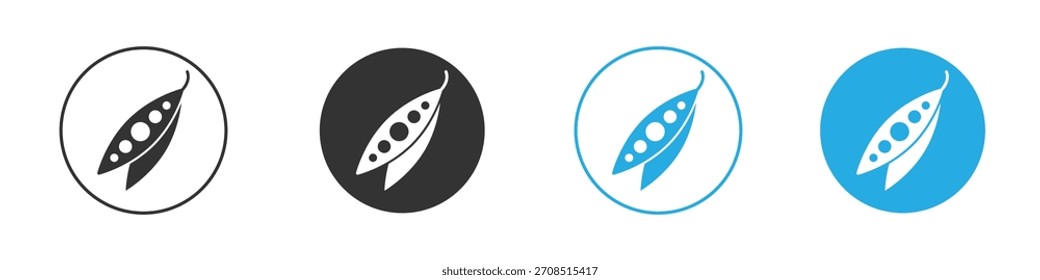 Icono de Peapod para el Web, móvil.Ilustración vectorial