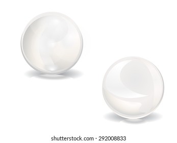 pear 3d vector illustration sphere icon ball