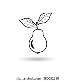 Pear abstract illustration
Illustration pear with shadow on a white background
