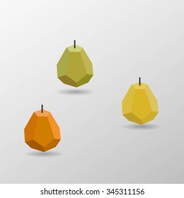 Pear abstract isolated on a white backgrounds