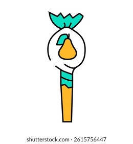 pear candy line icon vector. pear candy sign. isolated symbol illustration