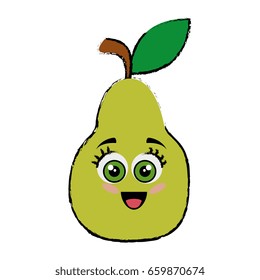 pear cartoon face