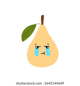 Pear cartoon kawaii element stock design