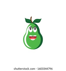 pear character icon vector illustration isolated
