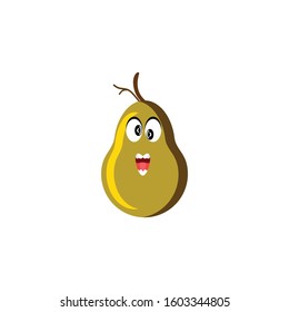 pear character icon vector illustration isolated