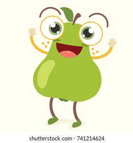 Pear Character Vector Illustration