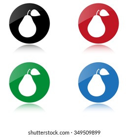 Pear - color vector icon