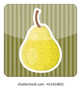 Pear colorful icon