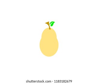 Pear company logo design template, Pear logotype vector icon