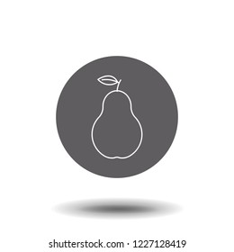 Pear concept line icon. Linear Pear concept outline symbol design. This simple element illustration can be used for web and mobile UI/UX.