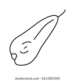 pear conference slice line icon vector. pear conference slice sign. isolated contour symbol black illustration