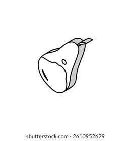 pear conference whole isometric icon vector. pear conference whole sign. isolated symbol illustration