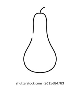 pear conference whole line icon vector. pear conference whole sign. isolated contour symbol black illustration