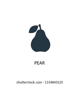 pear creative icon. Simple element illustration. pear concept symbol design from fruits collection. Can be used for web and mobile.