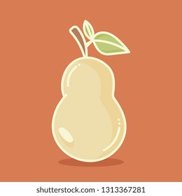 Pear in doodle style
