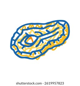 pear dried fruit doodle icon sketch vector. pear dried fruit sign. isolated symbol illustration