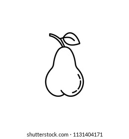pear dusk style icon. Element of fruits and vegetables icon for mobile concept and web apps. Dusk style pear icon can be used for web and mobile