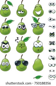 Pear Emoticon Set
A set of cartoon emoticons with varying expressions for you to use