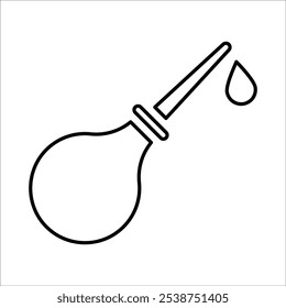 Pear Enema Icon Line Vector graphics