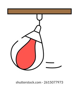 pear for exercising line icon vector. pear for exercising sign. isolated symbol illustration
