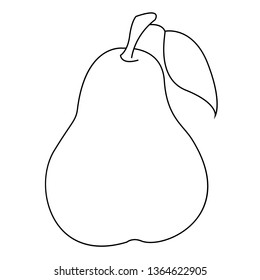 Pear flat illustration