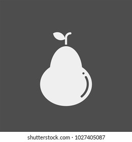 Pear flat vector icon