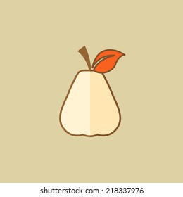 Pear. Food Flat Icon