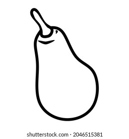 pear of food hand drawn illustration