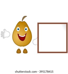 Pear and frame