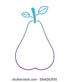 pear fresh fruit icon