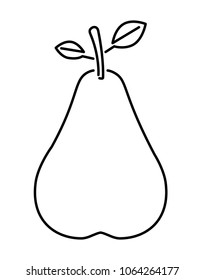 pear fresh fruit icon