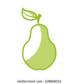 pear fresh fruit icon