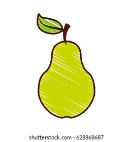 pear fresh fruit icon