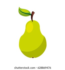 pear fresh fruit icon