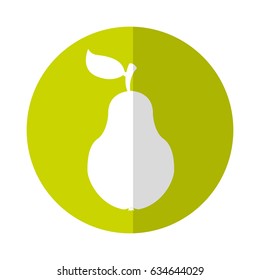 pear fresh fruit icon
