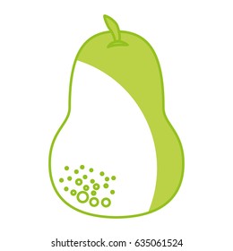pear fresh fruit icon