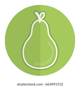 pear fresh fruit icon