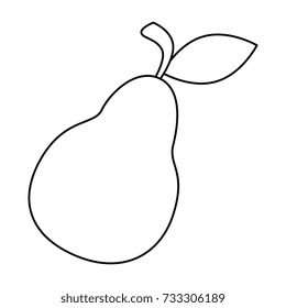pear fresh fruit icon